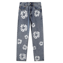 Floral Wreath Jeans