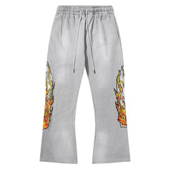 Flame Flare Sweatpants
