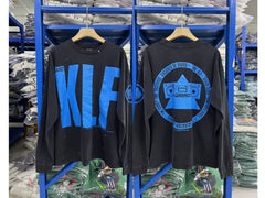 Saint Michael KLF Blue Graphic Washed Long Sleeve