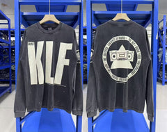Saint Michael KLF Cream Graphic Washed Long Sleeve