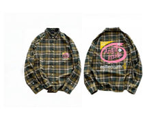 False Perception Angle Inside Green Plaid Shirt
