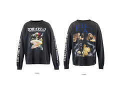 Saint Michael FBA Anime Photo Washed Long Sleeve