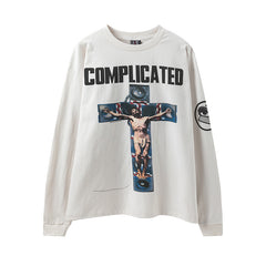 Saint Michael Complicated Cross Vintage Washed Long Sleeve