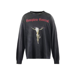 Saint Michael Complete Control Crucifix Washed Long Sleeve