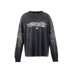 Saint Michael Insanity Spider Web Washed Long Sleeve