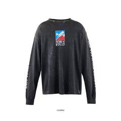 Saint Michael Cowboy Bebop Anime Washed Long Sleeve