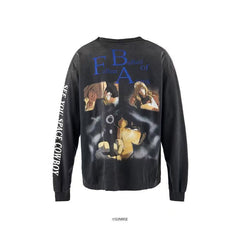 Saint Michael FBA Anime Photo Washed Long Sleeve