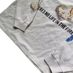 Saint Saint Is Life White Graphic Washed Long Sleeve