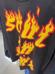 Saint Michael Soul On Fire Vintage Long Sleeve