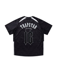 Trapstar Football T-Shirt in Black with Panel