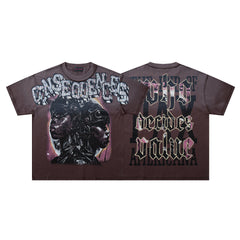 RARE PEACE Cyber Figure Graphic Tee
