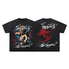 SUPPLY Blindfolded Cupid Angel Graphic Tee