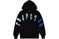 Trapstar Irongate Arch Chenille Hoodie Black Gradient Blue