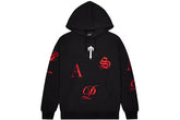 Trapstar Script Hoodie black & red