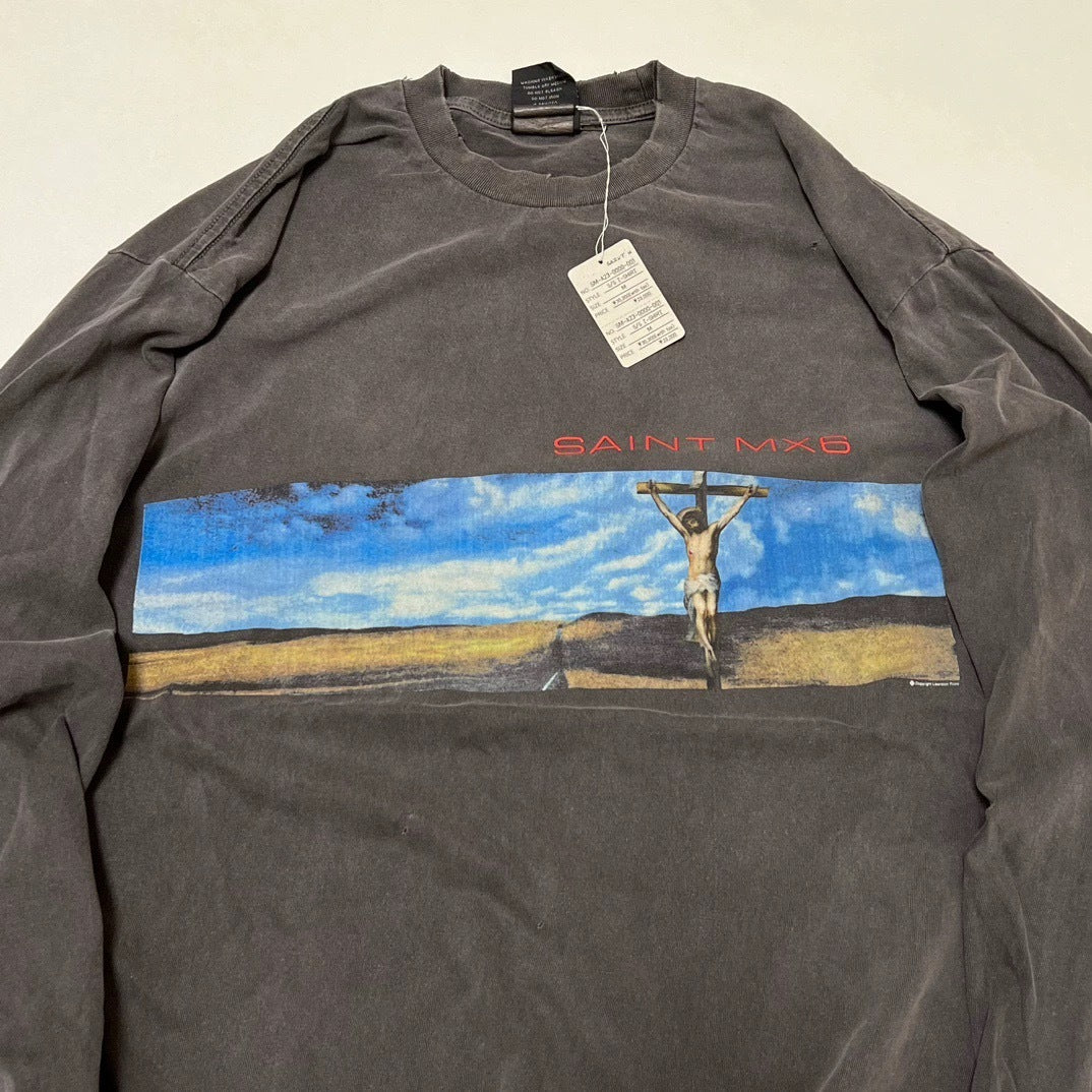 Saint Michael Desert Landscape Vintage Washed Long Sleeve