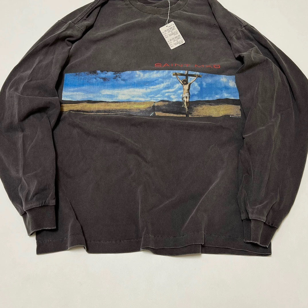 Saint Michael Desert Landscape Vintage Washed Long Sleeve