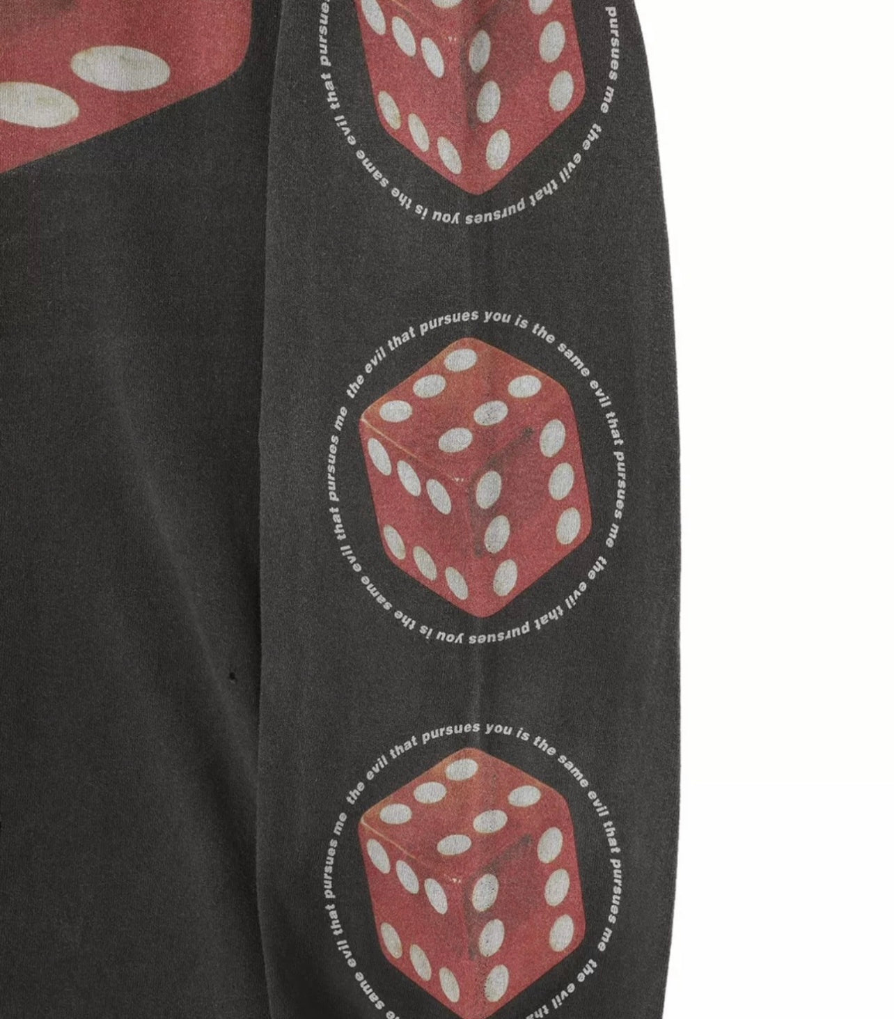Saint Michael Dice Graphic Washed Long Sleeve