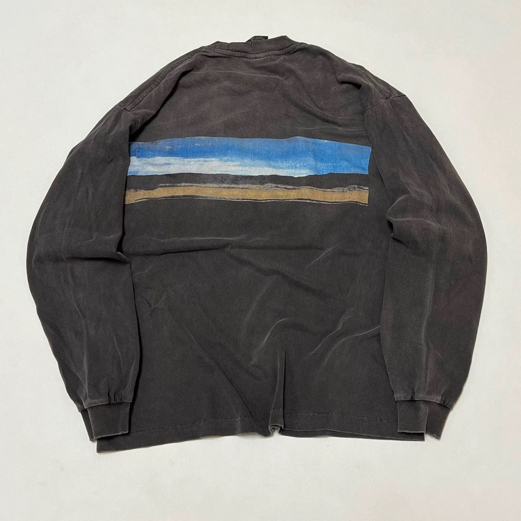 Saint Michael Desert Landscape Vintage Washed Long Sleeve
