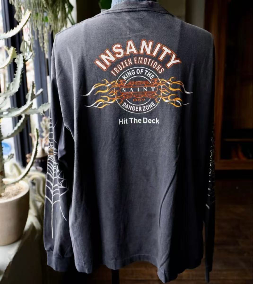 Saint Michael Insanity Spider Web Washed Long Sleeve