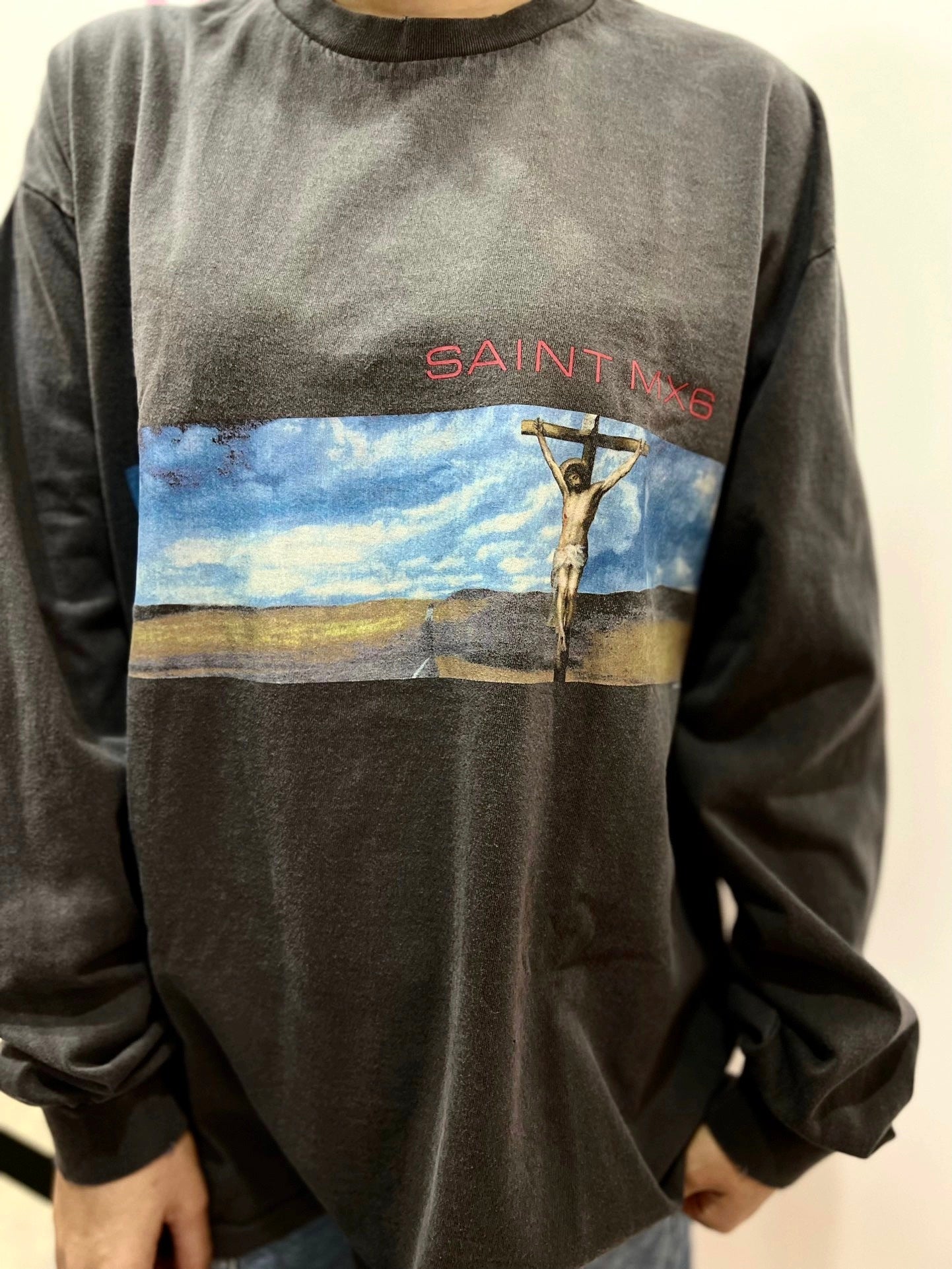 Saint Michael Desert Landscape Vintage Washed Long Sleeve