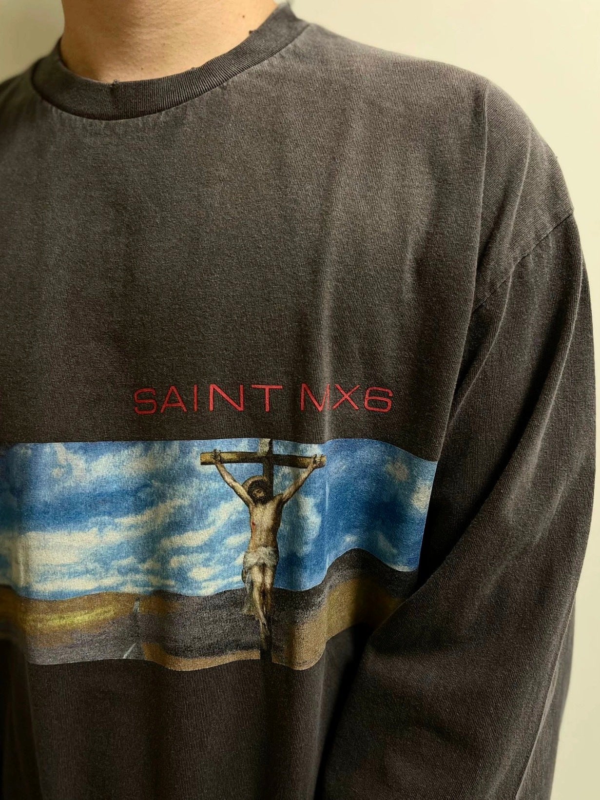 Saint Michael Desert Landscape Vintage Washed Long Sleeve