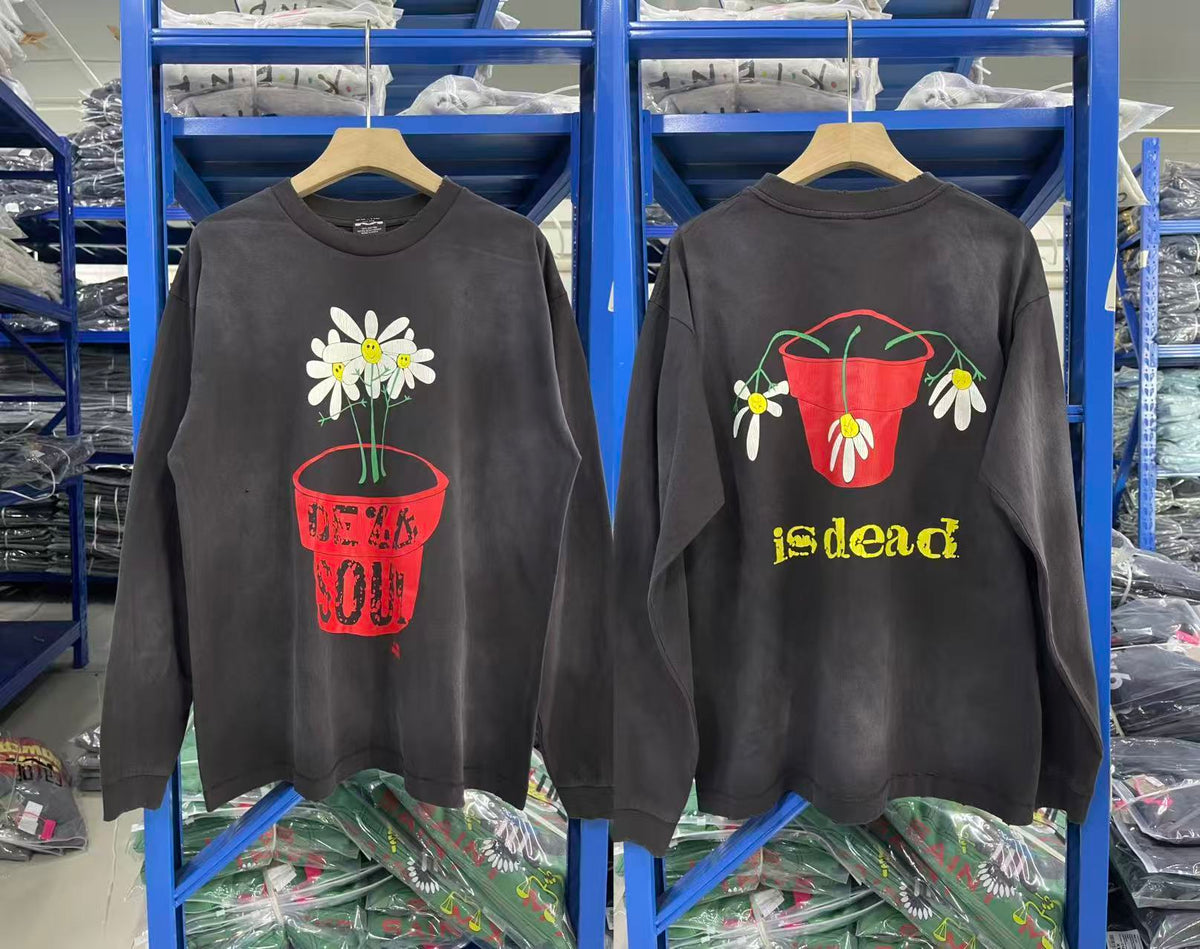 Saint Michael Dead Soul Daisy Washed Long Sleeve