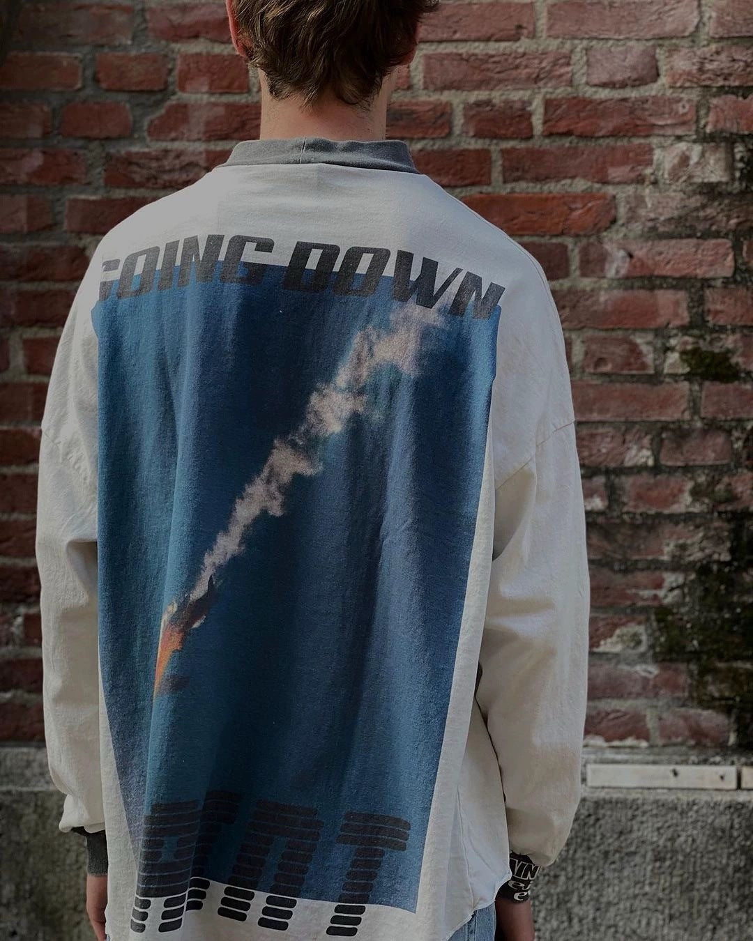 Saint Michael Going Up Rocket Vintage Washed Long Sleeve