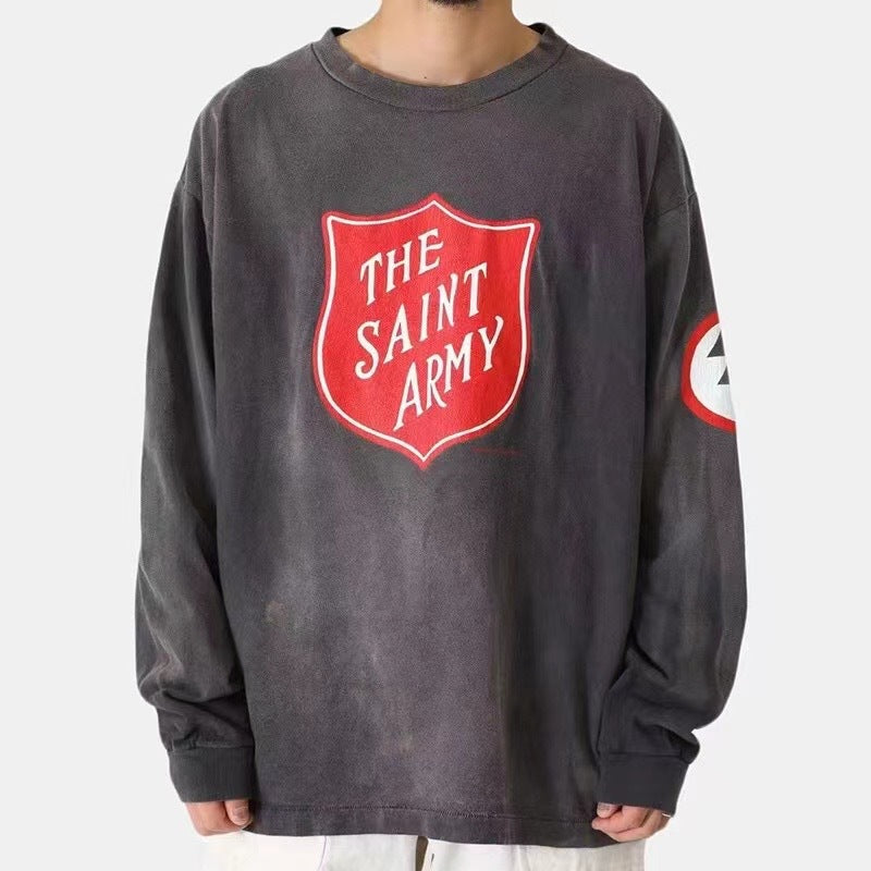 Saint Michael Saint Army Vampire People Washed Long Sleeve