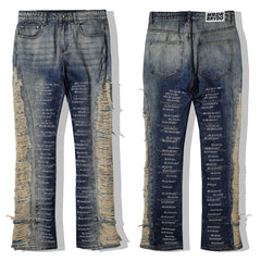 Slogan Flare Jeans