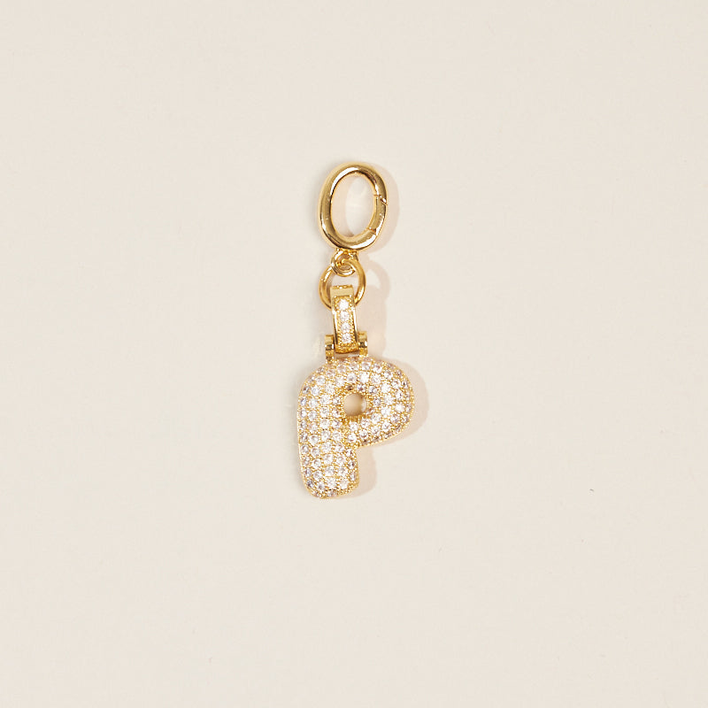 Monogram Letter Bag Charm