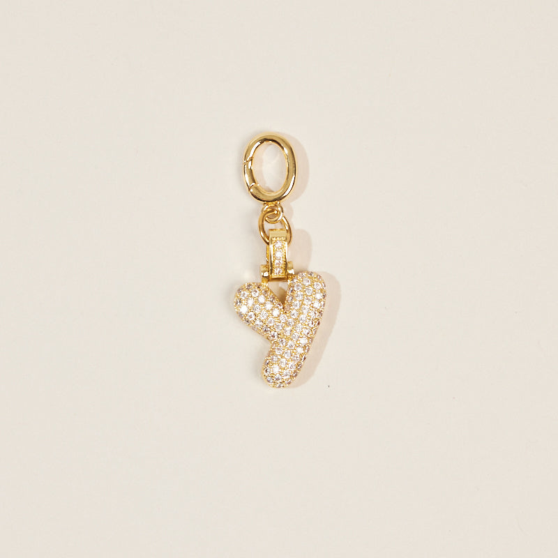 Monogram Letter Bag Charm