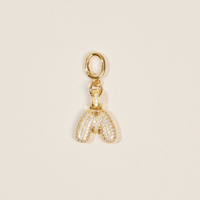 Monogram Letter Bag Charm