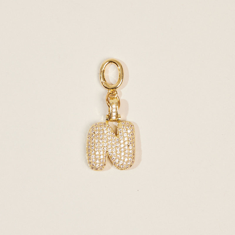 Monogram Letter Bag Charm
