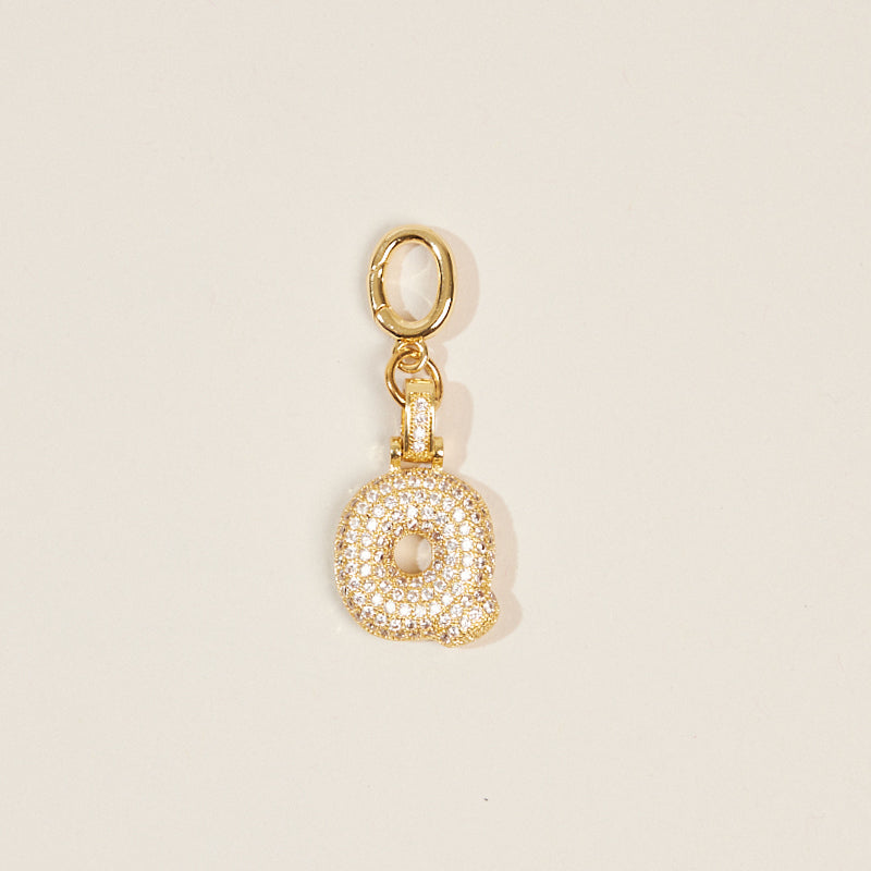 Monogram Letter Bag Charm