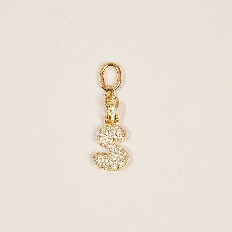 Monogram Letter Bag Charm