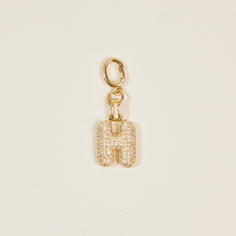 Monogram Letter Bag Charm