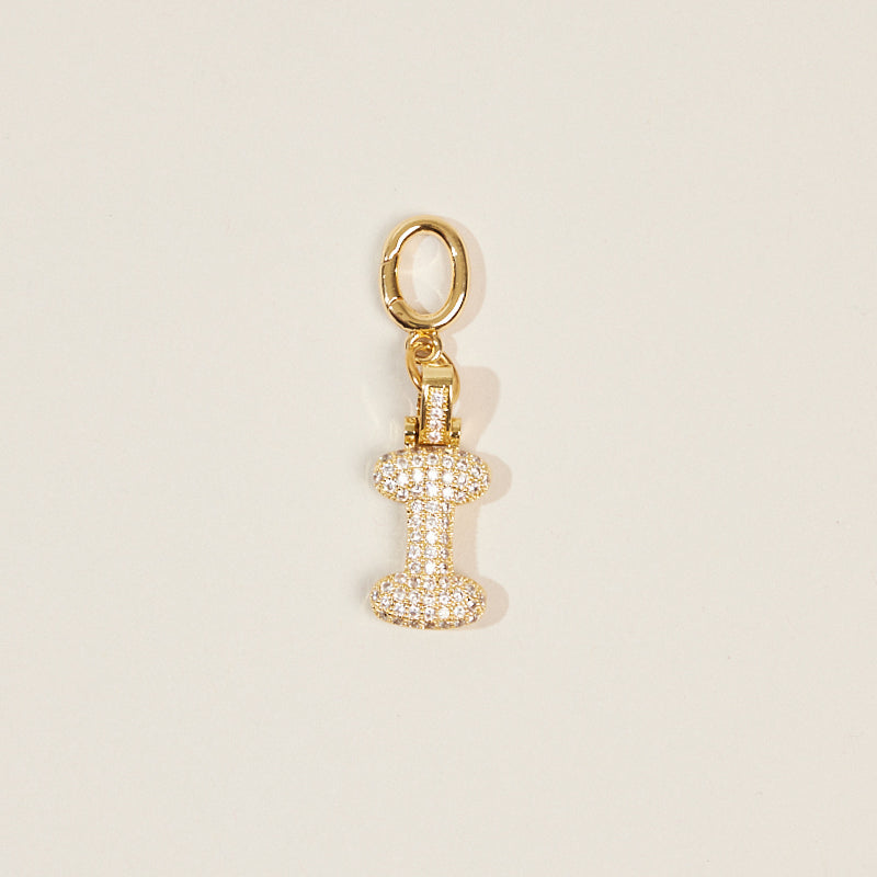 Monogram Letter Bag Charm