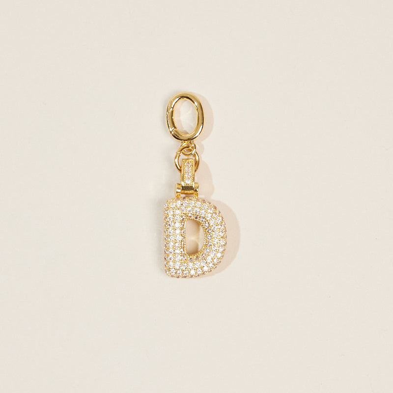 Monogram Letter Bag Charm