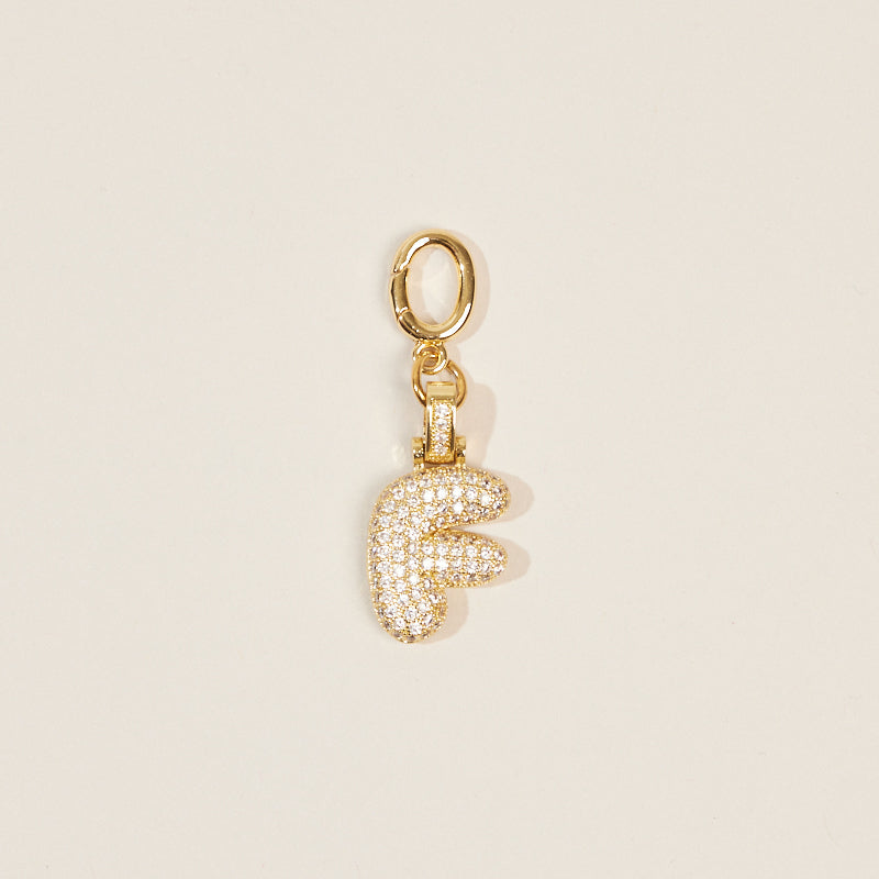Monogram Letter Bag Charm