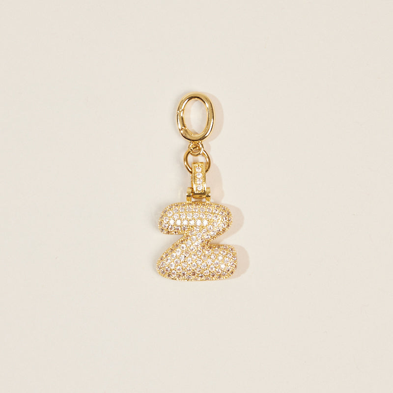 Monogram Letter Bag Charm