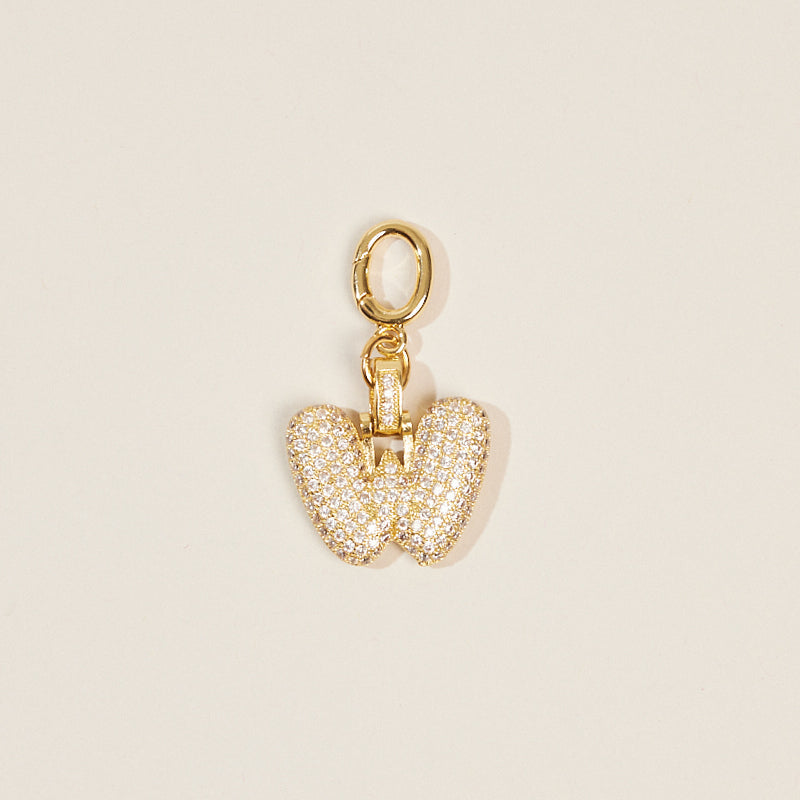 Monogram Letter Bag Charm