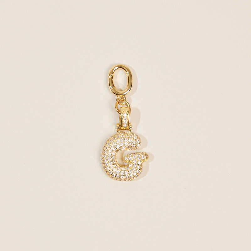 Monogram Letter Bag Charm