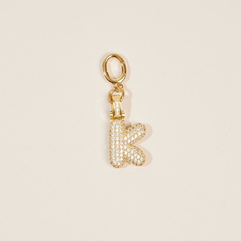 Monogram Letter Bag Charm