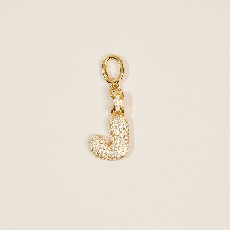 Monogram Letter Bag Charm
