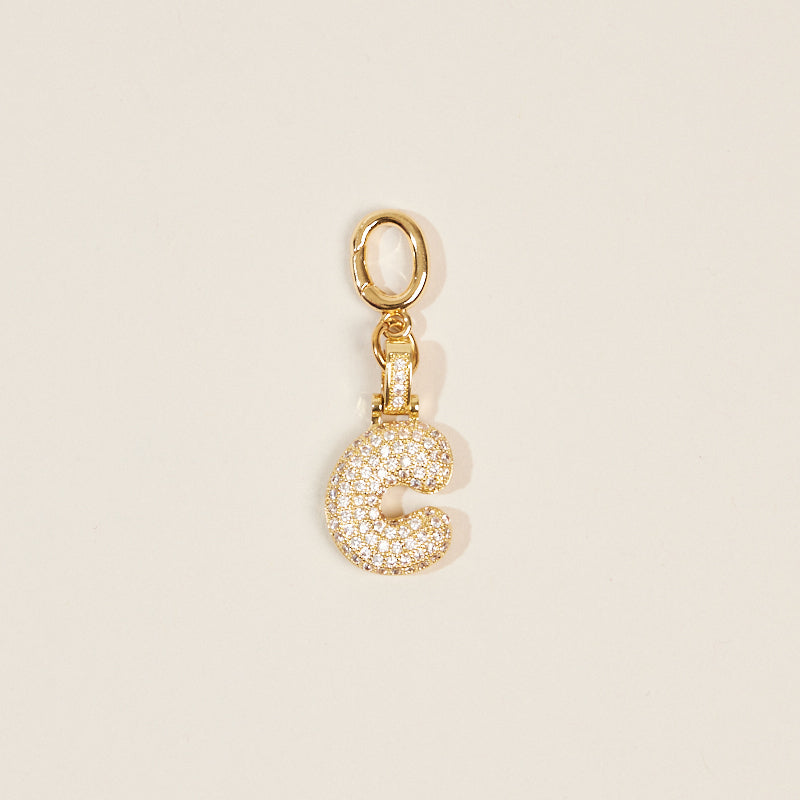 Monogram Letter Bag Charm
