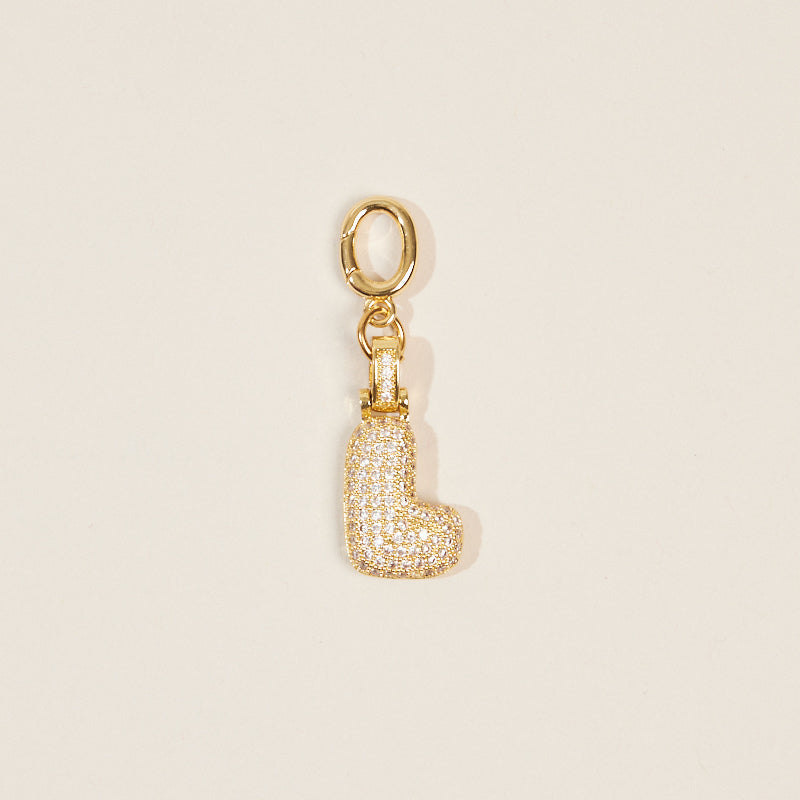 Monogram Letter Bag Charm