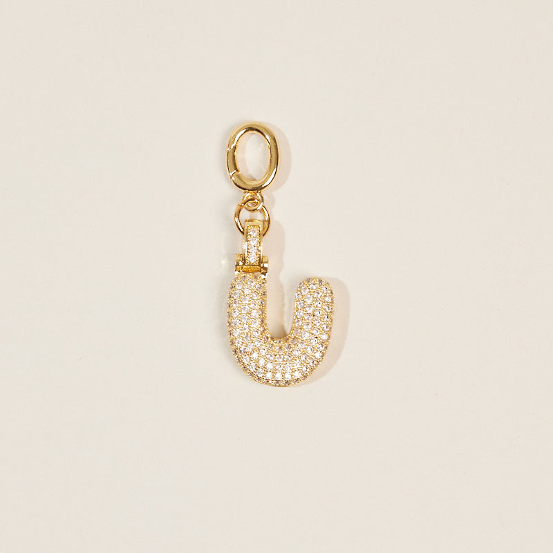 Monogram Letter Bag Charm