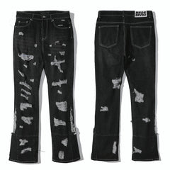Distressed Flare Jeans