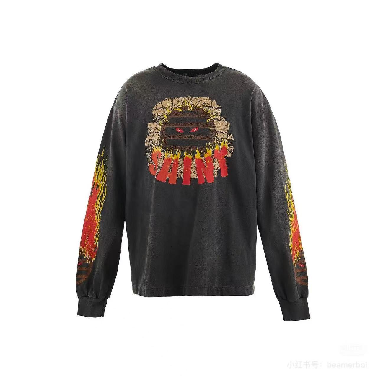 Saint Michael Live In Hell Fire Vintage Long Sleeve