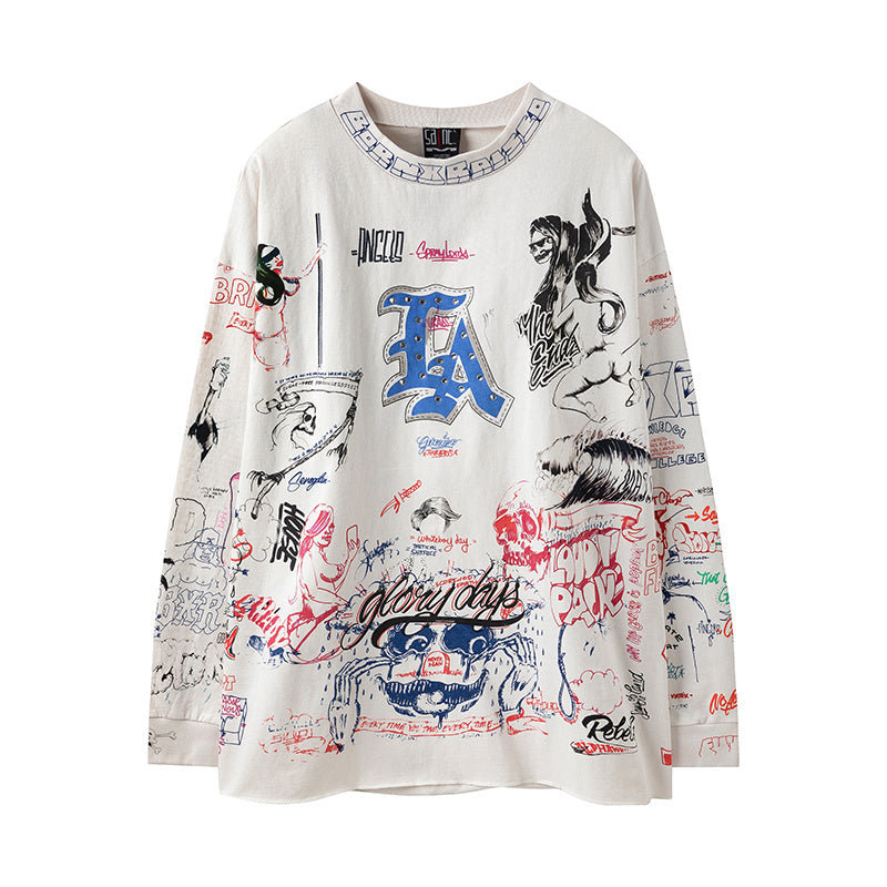 Saint Michael LA Graffiti Vintage Washed Long Sleeve